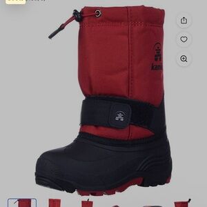 Kamik Kids' Red and Black Snow Boots
